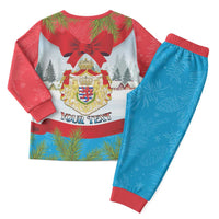 Personalised Luxembourg Christmas Pajama Set Schei Chreschtdeeg 2025 - Wonder Print Shop