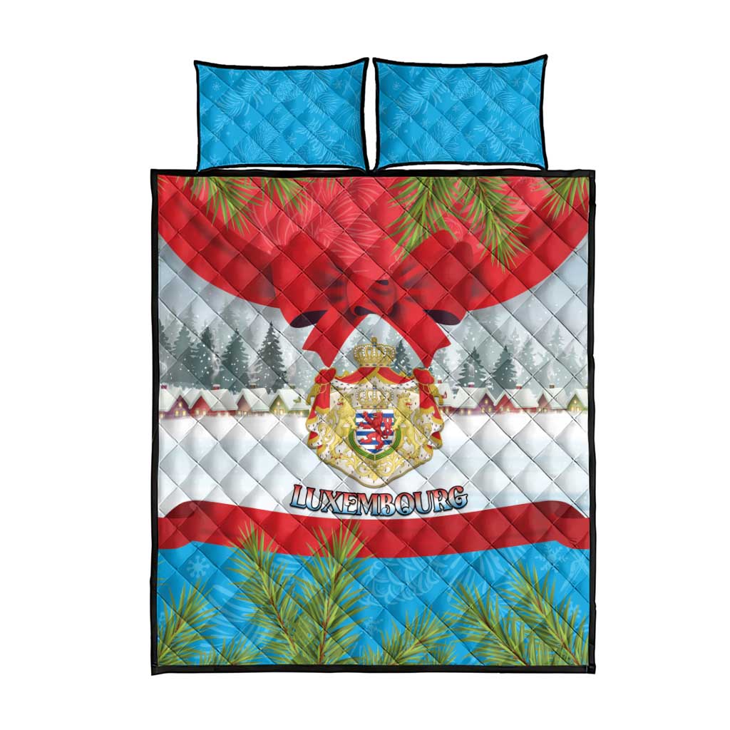 Luxembourg Christmas Quilt Bed Set Schei Chreschtdeeg 2025 - Wonder Print Shop