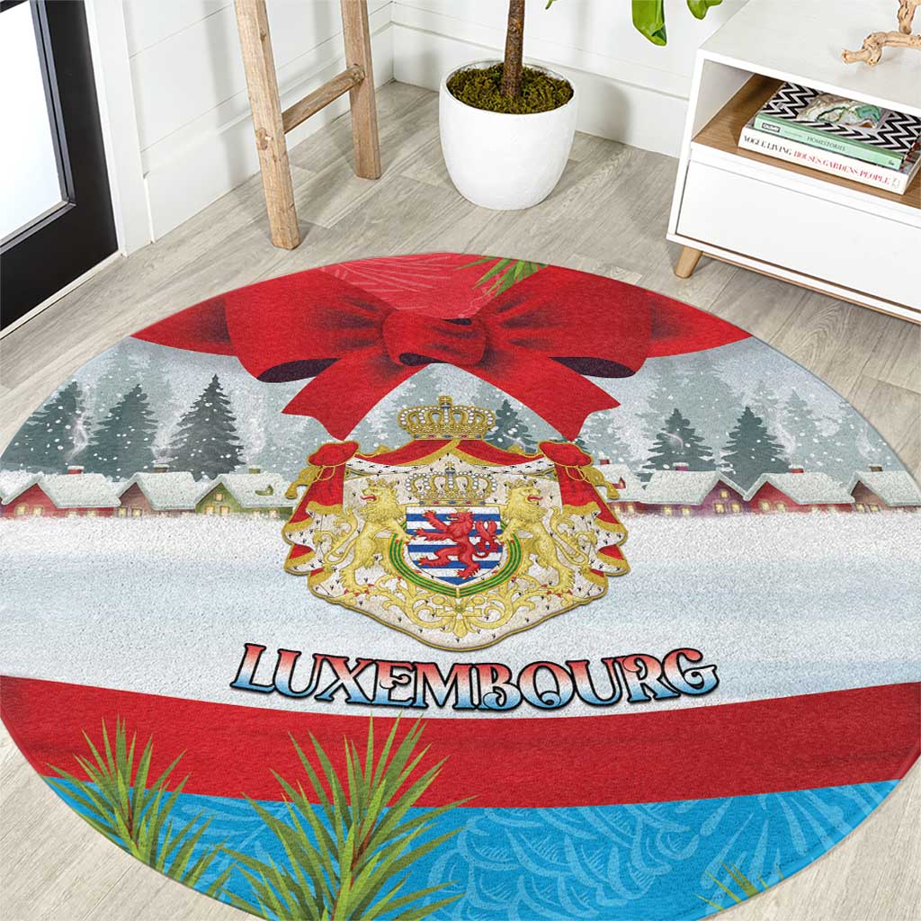 Luxembourg Christmas Round Carpet Schei Chreschtdeeg 2025 - Wonder Print Shop