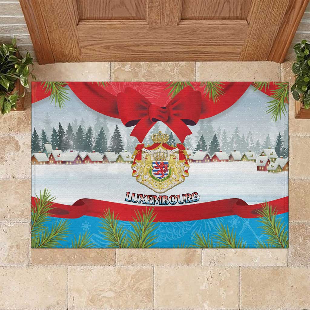 Luxembourg Christmas Rubber Doormat Schei Chreschtdeeg 2025 - Wonder Print Shop