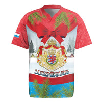 Personalised Luxembourg Christmas Rugby Jersey Schei Chreschtdeeg 2025 - Wonder Print Shop