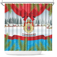 Luxembourg Christmas Shower Curtain Schei Chreschtdeeg 2025 - Wonder Print Shop