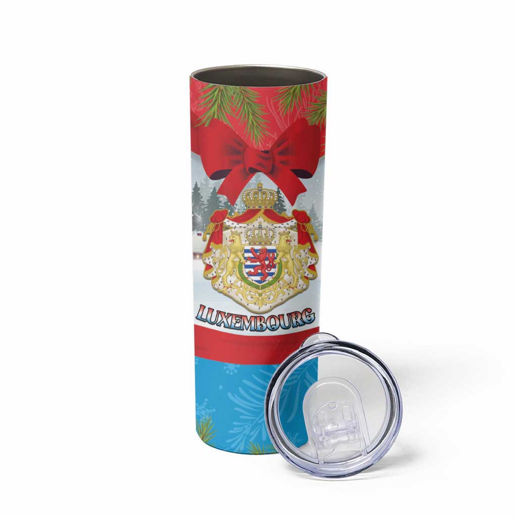 Personalised Luxembourg Christmas Skinny Tumbler Schei Chreschtdeeg 2025 - Wonder Print Shop
