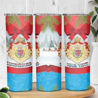 Personalised Luxembourg Christmas Skinny Tumbler Schei Chreschtdeeg 2025 - Wonder Print Shop