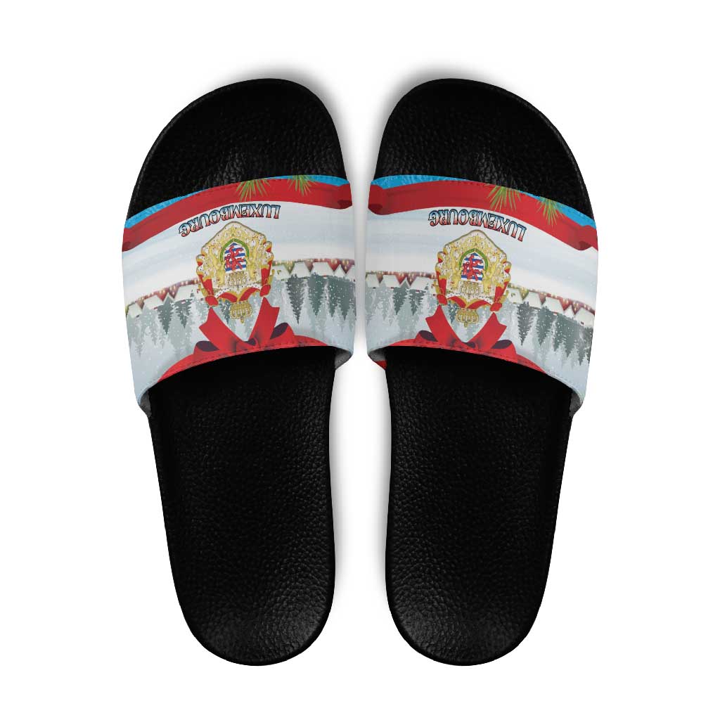 Luxembourg Christmas Slide Sandals Schei Chreschtdeeg 2025 - Wonder Print Shop