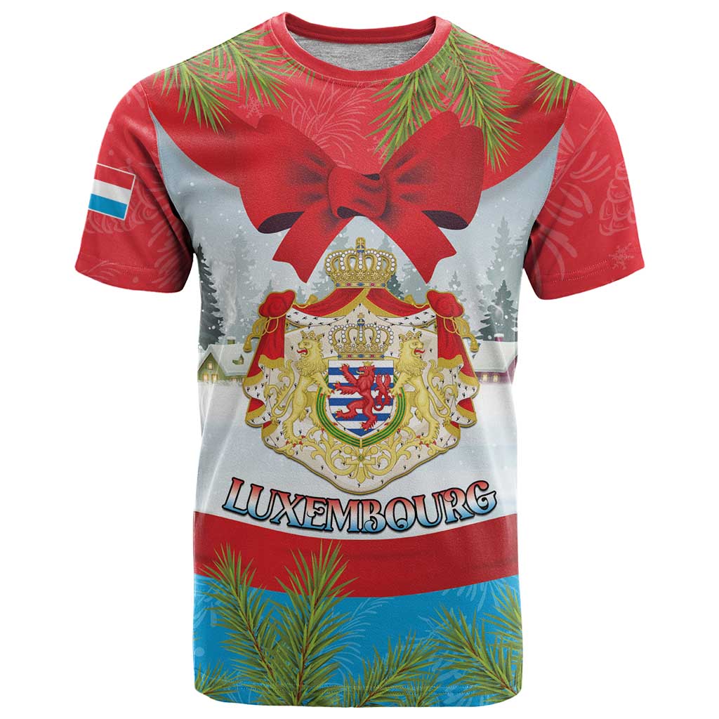 Personalised Luxembourg Christmas T Shirt Schei Chreschtdeeg 2025 - Wonder Print Shop