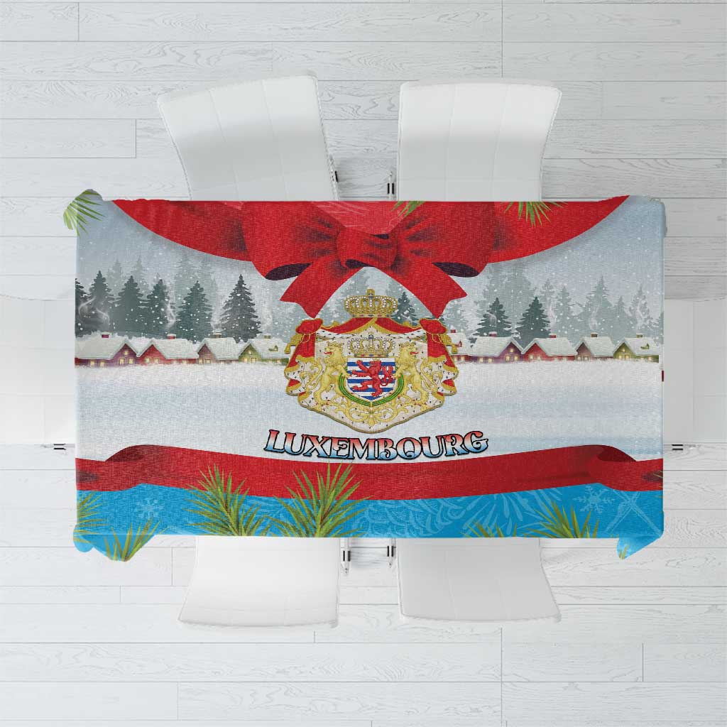 Luxembourg Christmas Tablecloth Schei Chreschtdeeg 2025 - Wonder Print Shop