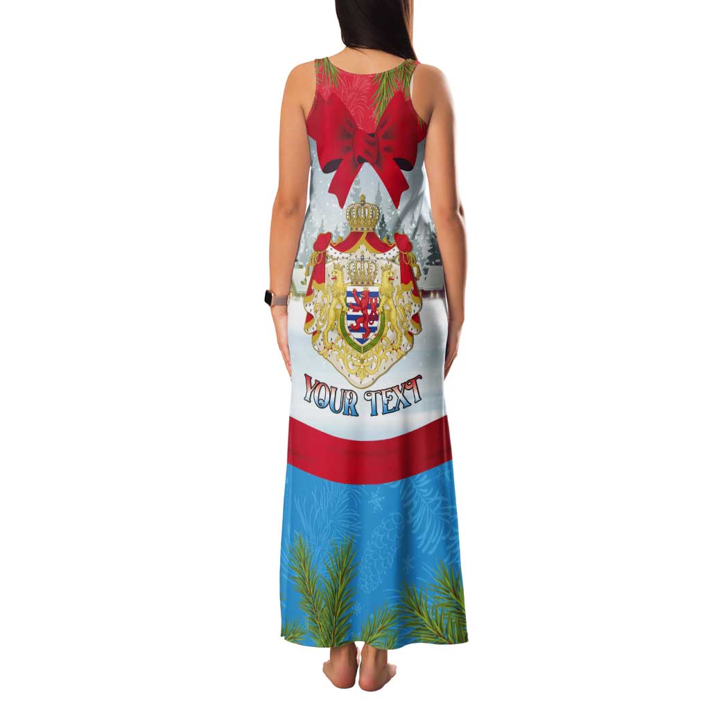 Personalised Luxembourg Christmas Tank Maxi Dress Schei Chreschtdeeg 2025 - Wonder Print Shop