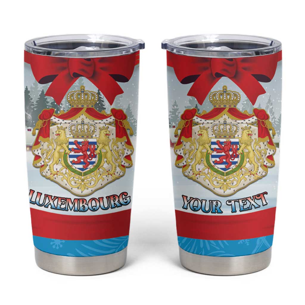 Personalised Luxembourg Christmas Tumbler Cup Schei Chreschtdeeg 2025 - Wonder Print Shop