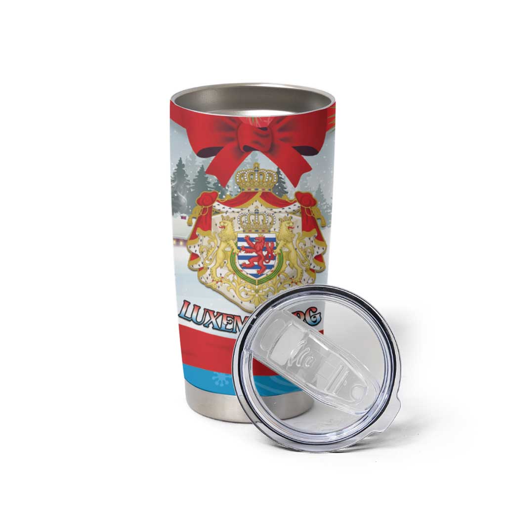Personalised Luxembourg Christmas Tumbler Cup Schei Chreschtdeeg 2025 - Wonder Print Shop