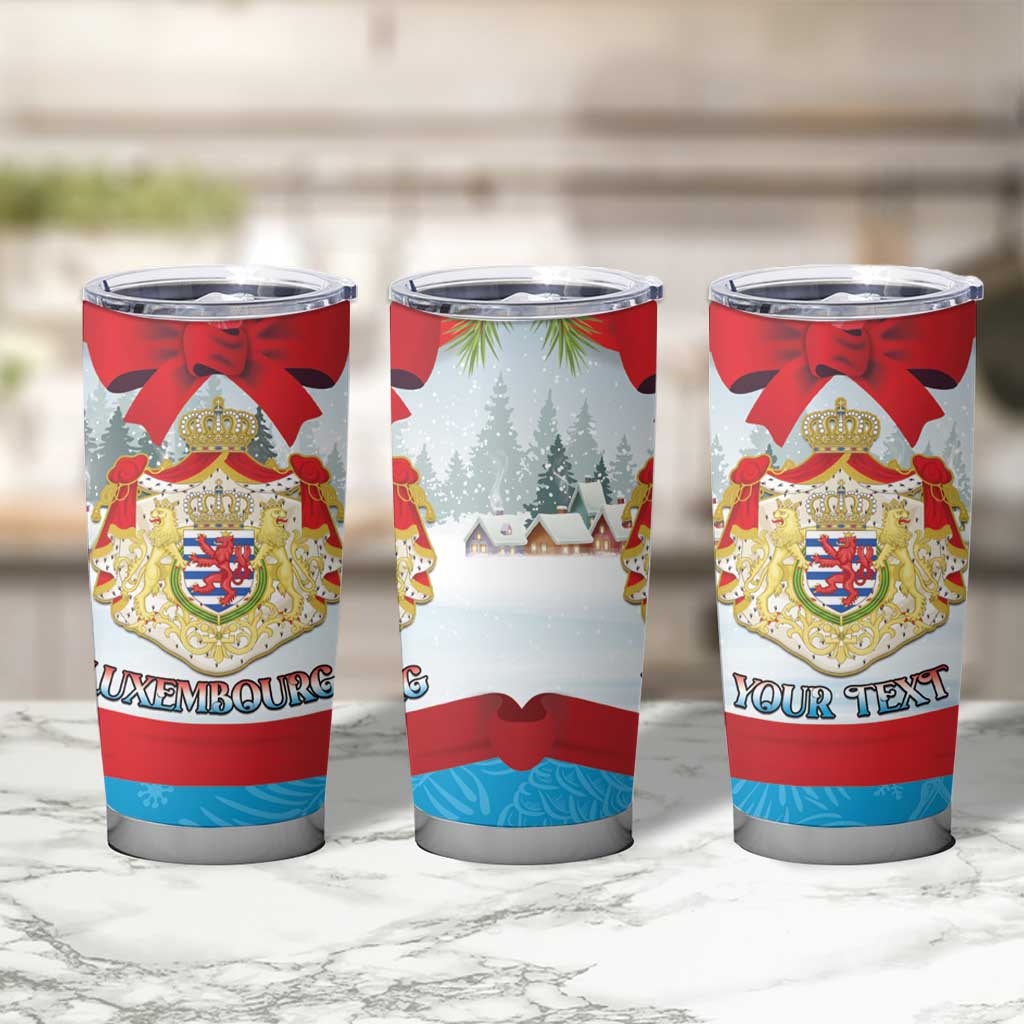 Personalised Luxembourg Christmas Tumbler Cup Schei Chreschtdeeg 2025 - Wonder Print Shop