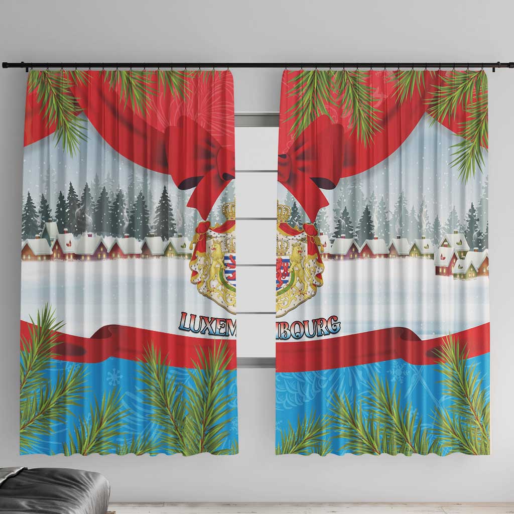 Luxembourg Christmas Window Curtain Schei Chreschtdeeg 2025 - Wonder Print Shop