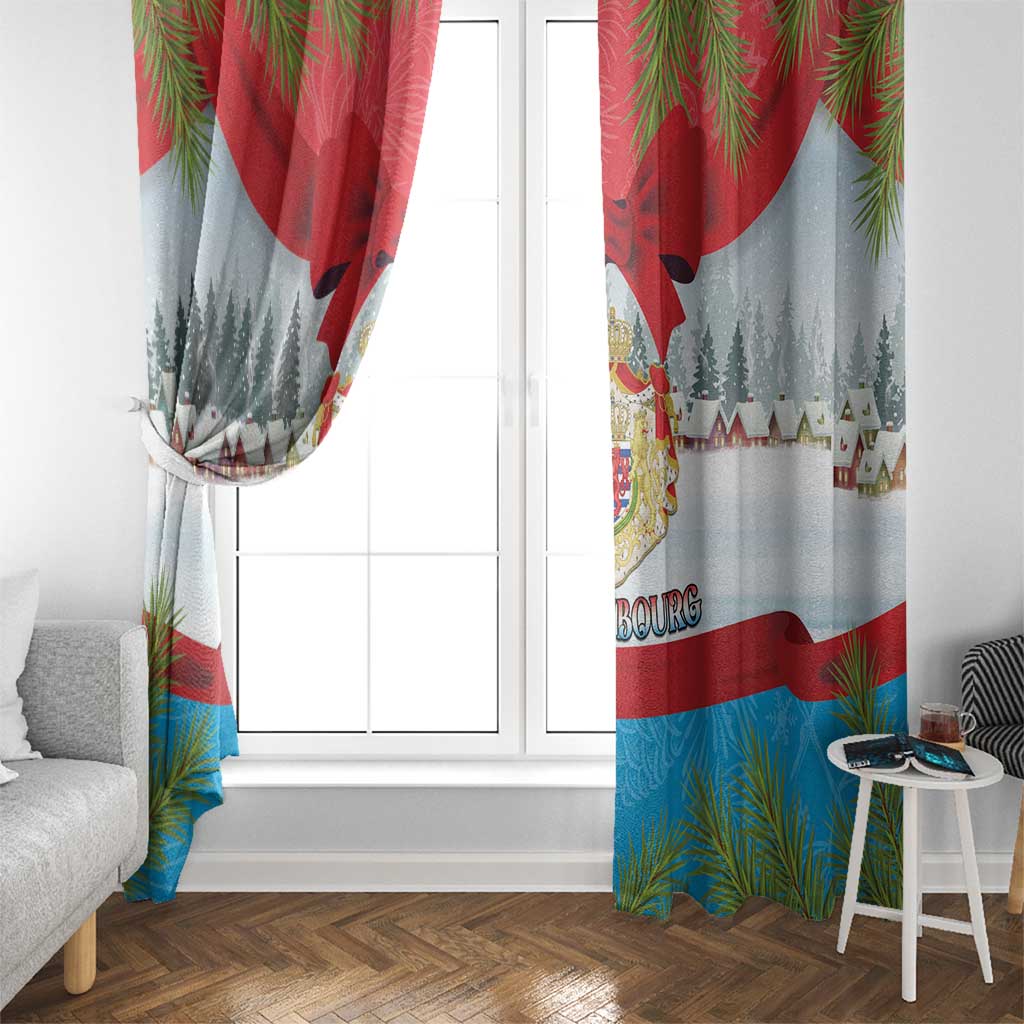 Luxembourg Christmas Window Curtain Schei Chreschtdeeg 2025 - Wonder Print Shop
