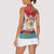 Personalised Luxembourg Christmas Women Sleeveless Polo Shirt Schei Chreschtdeeg 2025 - Wonder Print Shop