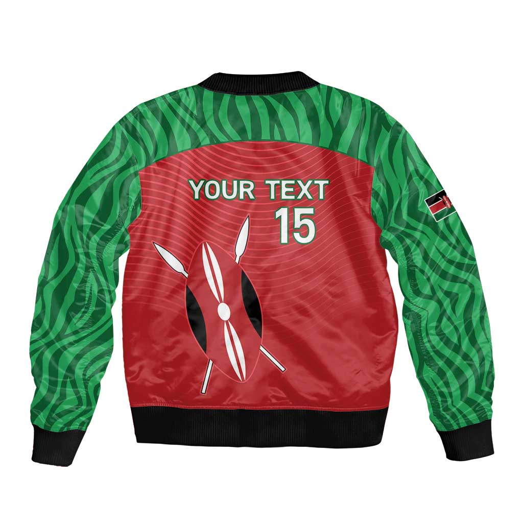 Custom Athletics Kenya Bomber Jacket Kenyan Runner - Wonder Print Shop
