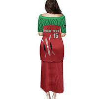 Custom Athletics Kenya Family Matching Puletasi and Hawaiian Shirt Kenyan Runner - Wonder Print Shop