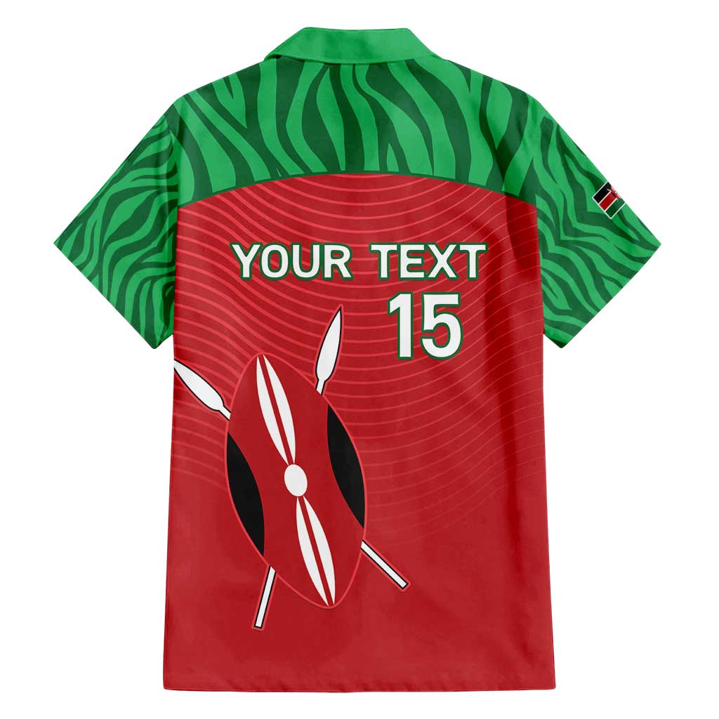 Custom Athletics Kenya Family Matching Summer Maxi Dress and Hawaiian Shirt Kenyan Runner - Wonder Print Shop