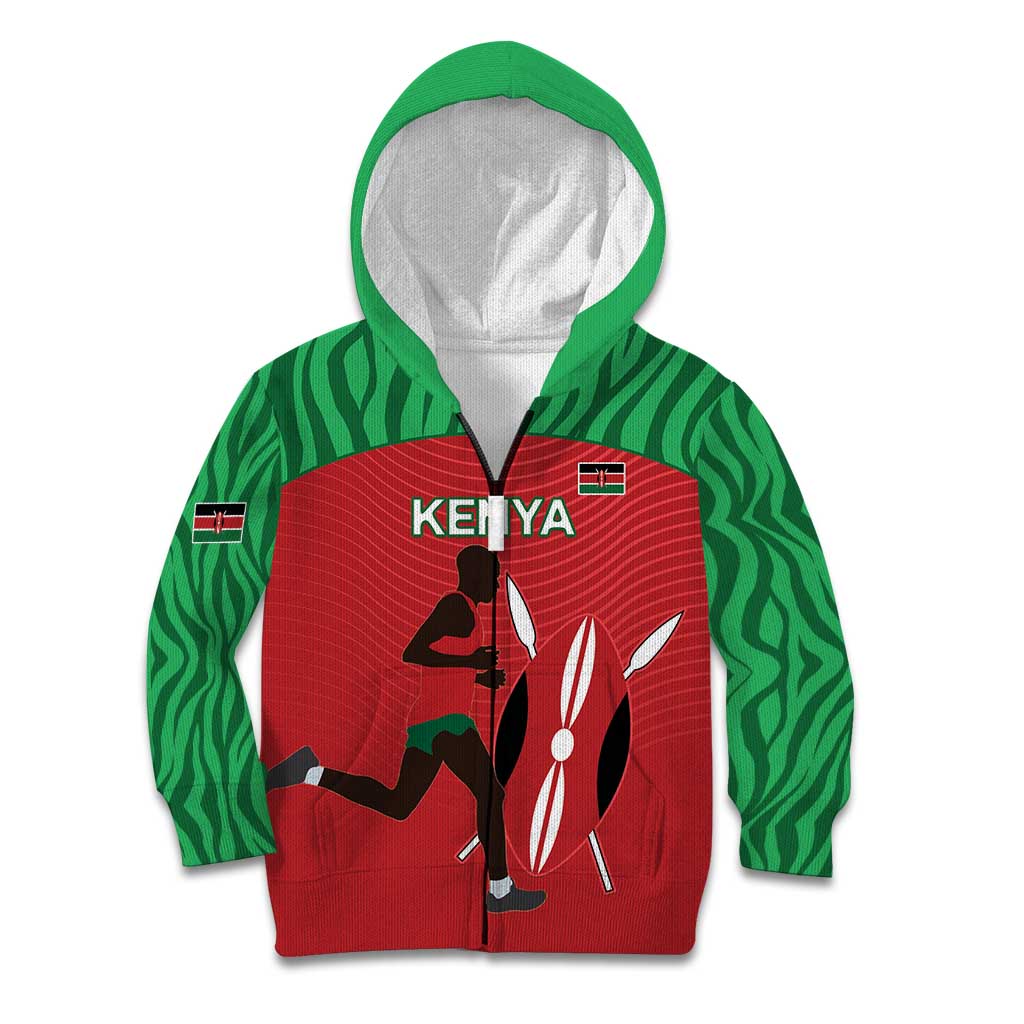 Custom Athletics Kenya Kid Hoodie Kenyan Runner - Wonder Print Shop