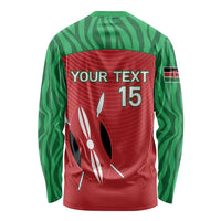 Custom Athletics Kenya Long Sleeve Shirt Kenyan Runner - Wonder Print Shop