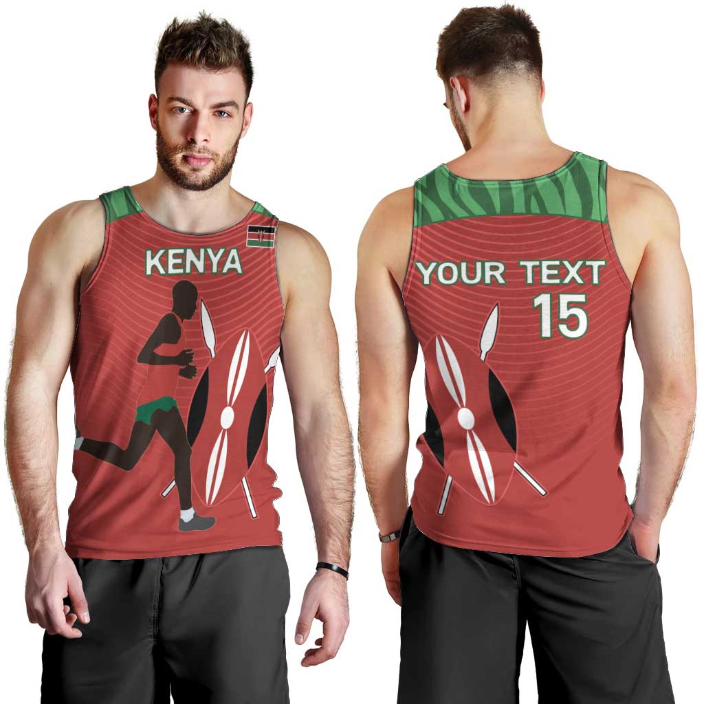 Custom Athletics Kenya Men Tank Top Kenyan Runner - Wonder Print Shop