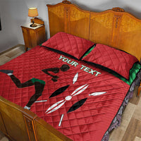 Custom Athletics Kenya Quilt Bed Set Kenyan Runner - Wonder Print Shop