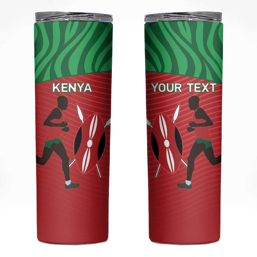 Custom Athletics Kenya Skinny Tumbler Kenyan Runner - Wonder Print Shop