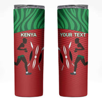 Custom Athletics Kenya Skinny Tumbler Kenyan Runner - Wonder Print Shop