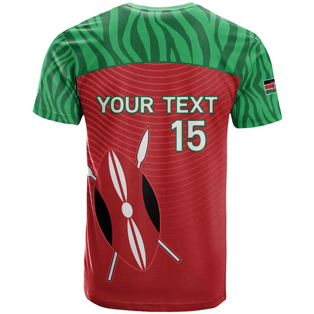 Custom Athletics Kenya T Shirt Kenyan Runner - Wonder Print Shop