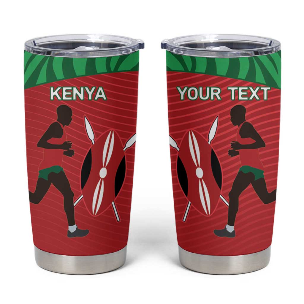 Custom Athletics Kenya Tumbler Cup Kenyan Runner - Wonder Print Shop