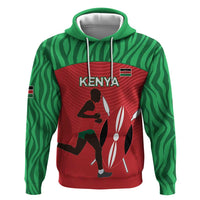 Custom Athletics Kenya Zip Hoodie Kenyan Runner - Wonder Print Shop