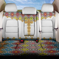 Ethiopian Epiphany Back Car Seat Cover Cross Mix Tilet Pattern - Wonder Print Shop