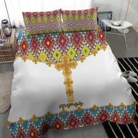 Ethiopian Epiphany Bedding Set Cross Mix Tilet Pattern - Wonder Print Shop
