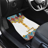 Ethiopian Epiphany Car Mats Cross Mix Tilet Pattern - Wonder Print Shop