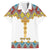 Ethiopian Epiphany Family Matching Off The Shoulder Long Sleeve Dress and Hawaiian Shirt Cross Mix Tilet Pattern - Wonder Print Shop