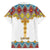 Ethiopian Epiphany Family Matching Off The Shoulder Long Sleeve Dress and Hawaiian Shirt Cross Mix Tilet Pattern - Wonder Print Shop