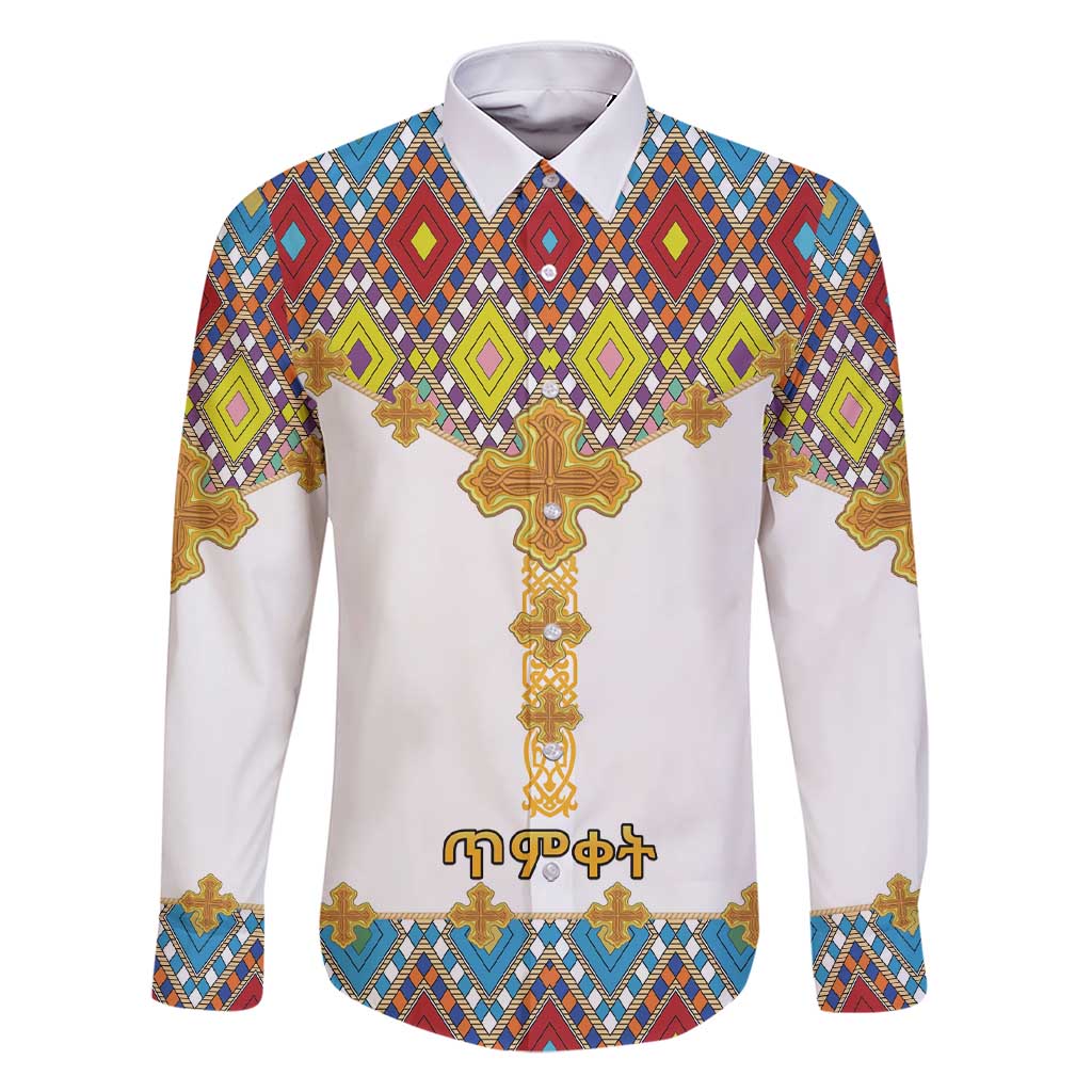 Ethiopian Epiphany Family Matching Short Sleeve Bodycon Dress and Hawaiian Shirt Cross Mix Tilet Pattern - Wonder Print Shop