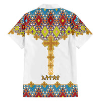 Ethiopian Epiphany Family Matching Tank Maxi Dress and Hawaiian Shirt Cross Mix Tilet Pattern - Wonder Print Shop