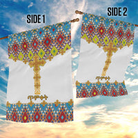 Ethiopian Epiphany Garden Flag Cross Mix Tilet Pattern - Wonder Print Shop