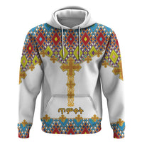 Ethiopian Epiphany Hoodie Cross Mix Tilet Pattern - Wonder Print Shop