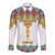 Ethiopian Epiphany Long Sleeve Button Shirt Cross Mix Tilet Pattern - Wonder Print Shop