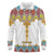 Ethiopian Epiphany Long Sleeve Polo Shirt Cross Mix Tilet Pattern - Wonder Print Shop