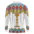 Ethiopian Epiphany Long Sleeve Polo Shirt Cross Mix Tilet Pattern - Wonder Print Shop