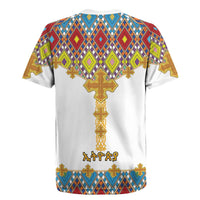Ethiopian Epiphany Rugby Jersey Cross Mix Tilet Pattern - Wonder Print Shop