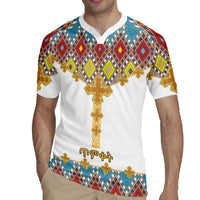Ethiopian Epiphany Rugby Jersey Cross Mix Tilet Pattern - Wonder Print Shop