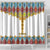Ethiopian Epiphany Shower Curtain Cross Mix Tilet Pattern