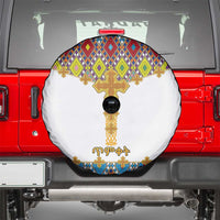 Ethiopian Epiphany Spare Tire Cover Cross Mix Tilet Pattern - Wonder Print Shop