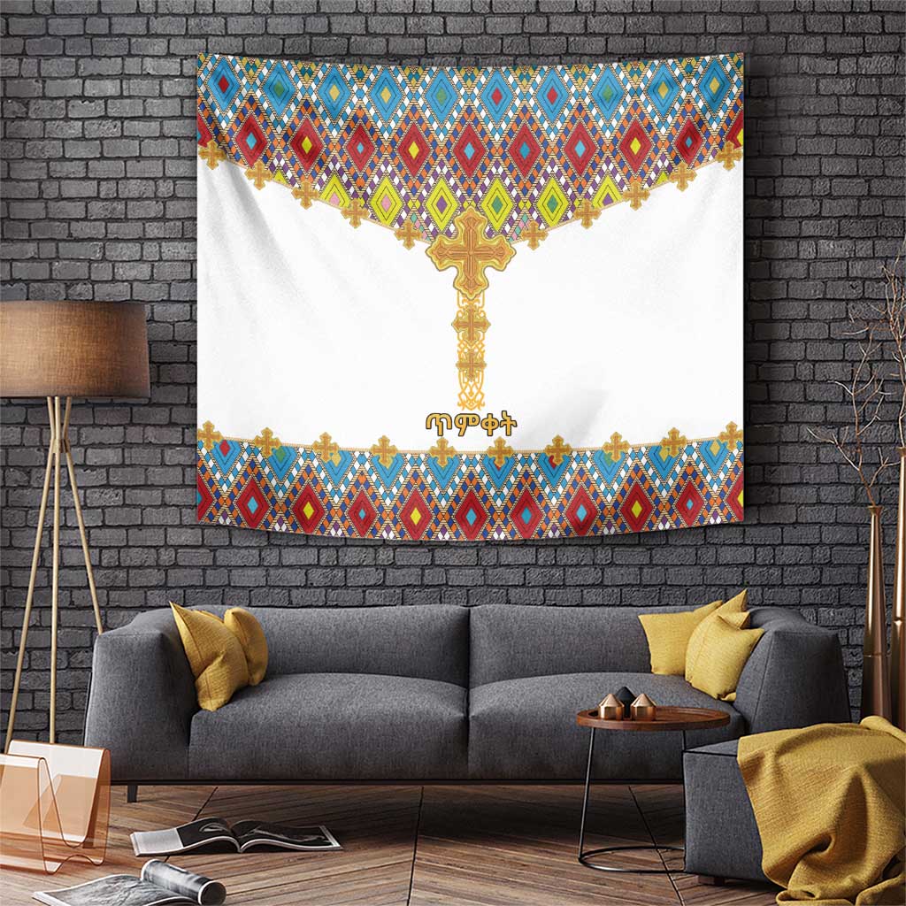 Ethiopian Epiphany Tapestry Cross Mix Tilet Pattern - Wonder Print Shop