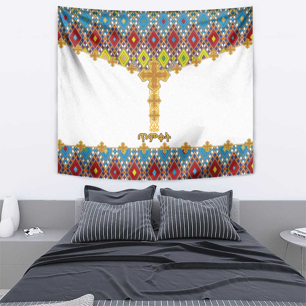 Ethiopian Epiphany Tapestry Cross Mix Tilet Pattern - Wonder Print Shop