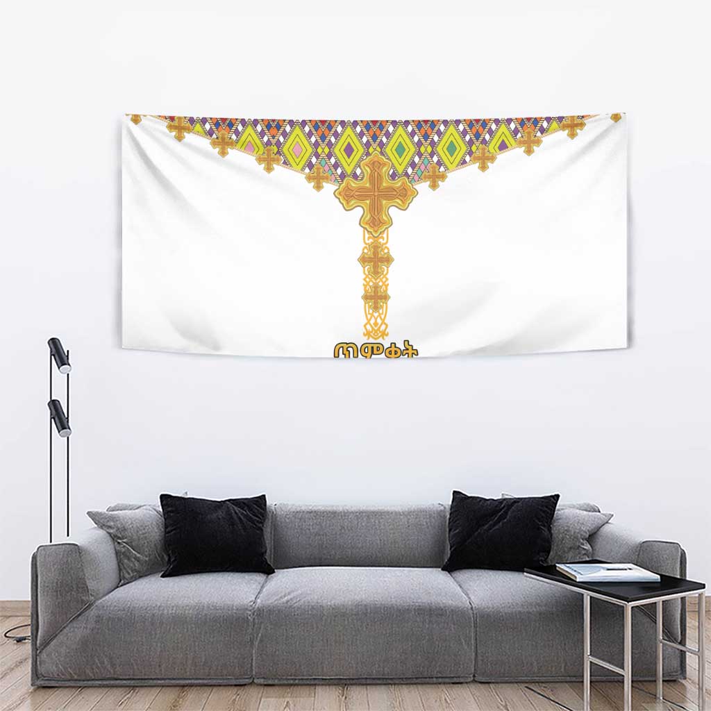 Ethiopian Epiphany Tapestry Cross Mix Tilet Pattern - Wonder Print Shop