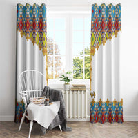 Ethiopian Epiphany Window Curtain Cross Mix Tilet Pattern - Wonder Print Shop